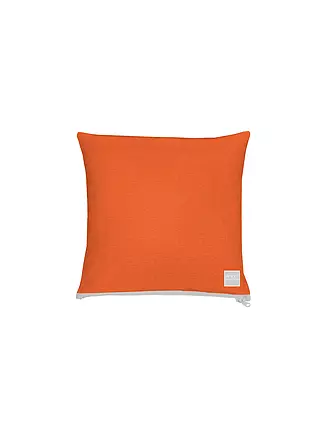 APELT | Kissenhülle Uni OUTDOOR 49x49cm Weiss | orange