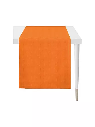 APELT | Tischläufer Uni ARIZONA 44x140cm Beige | orange