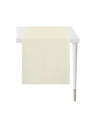 APELT | Tischläufer Uni ARIZONA 44x140cm Beige | mint
