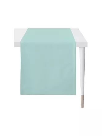 APELT | Tischläufer Uni OUTDOOR 48x140cm Orange | mint