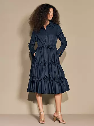 ARMARGENTUM | Midikleid LEXA | dunkelblau