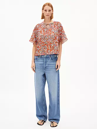 ARMEDANGELS | Bluse ANDRIKAA MOSAIC | rot