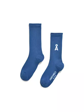 ARMEDANGELS | Socken SAAMUS BOLD scarlet red | blau