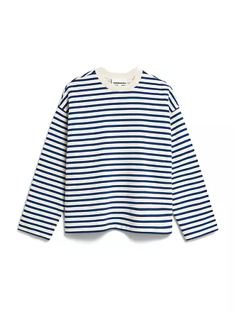 ARMEDANGELS | Sweater Oversized Fit FRANKAA  STRIPES | dunkelblau