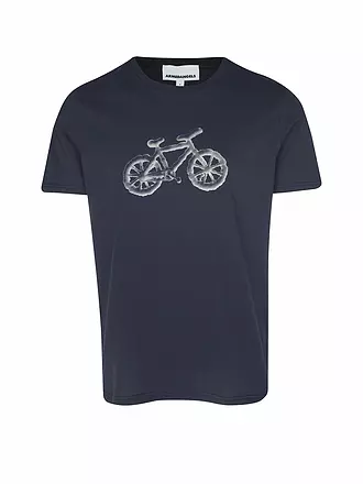 ARMEDANGELS | T-Shirt JAAMES CLOUD BIKE | blau