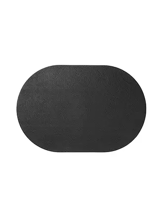 ASA SELECTION | Tischset oval 49,5 x 33cm Lava | schwarz