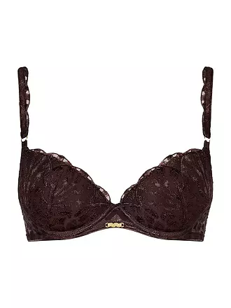AUBADE | Push Up BH CRAZY IN LOVE satin brown | braun