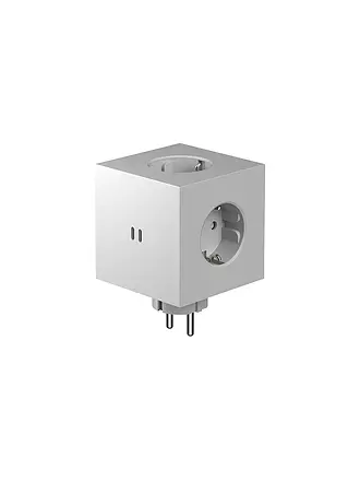 AVOLT | Mehrfachsteckdose Square 2 F Grey | hellgrau