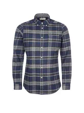 BARBOUR | Flanellhemd Slim Fit | grau