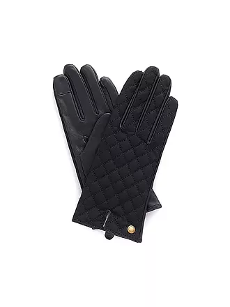 BARBOUR | Ledrhandschuhe SCARLET | schwarz