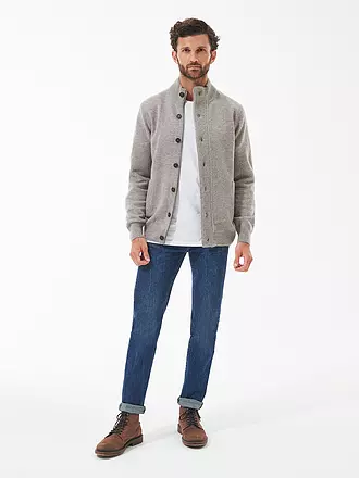 BARBOUR | Strickjacke ESSENTIAL | hellgrau