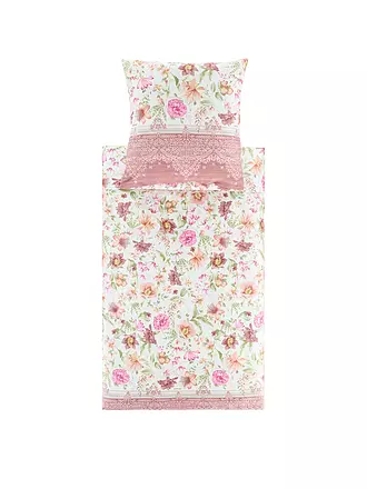 BASSETTI | Satin Bettwäsche CASABLANCA 70x90cm/140x200cm Gelb | rosa
