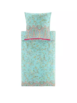 BASSETTI | Satin Bettwäsche INDIAN ROSES 70x90cm/140x200cm Beige | mint