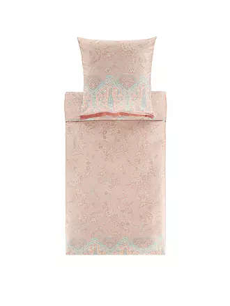 BASSETTI | Satin Bettwäsche INDIAN ROSES 70x90cm/140x200cm Gelb | beige