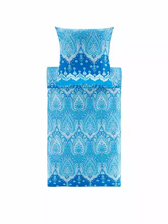 BASSETTI | Satin Bettwäsche ISOLABELLA 70x90cm/140x200cm Blau | blau