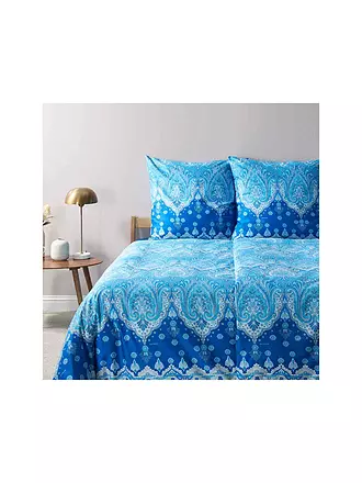 BASSETTI | Satin Bettwäsche ISOLABELLA 70x90cm/140x200cm Blau | blau