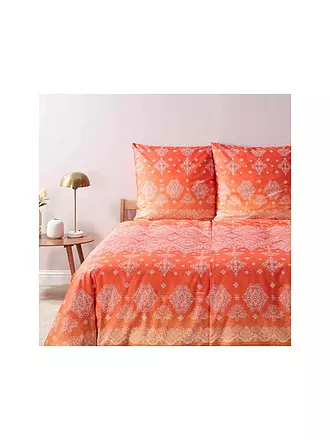 BASSETTI | Satin Bettwäsche KERALA 70x90cm/140x200cm Orange | orange