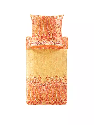 BASSETTI | Satin Bettwäsche MERGELLINA 70x90cm/140x200cm Orange | türkis