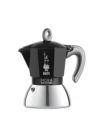 BIALETTI | Espressokocher Moka Induction 4 Tassen Alu/Schwarz | rot