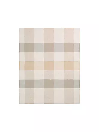 BIEDERLACK | Tagesdecke - Plaid 130x170cm  WHITE SANDSATION White Boucle | camel