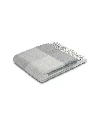 BIEDERLACK | Tagesdecke - Plaid 130x170cm PLEASANT Grey | hellgrau