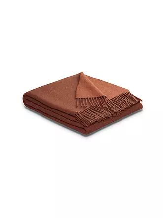 BIEDERLACK | Tagesdecke - Plaid 130x170cm Rost / Terracotta | kupfer