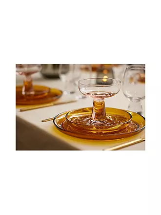BITZ | Glasteller KUSINTHA 25cm Amber | hellgrün