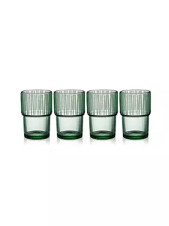 BITZ | Trinkglas KUSINTHA 4er Set 380ml Gruen | blau