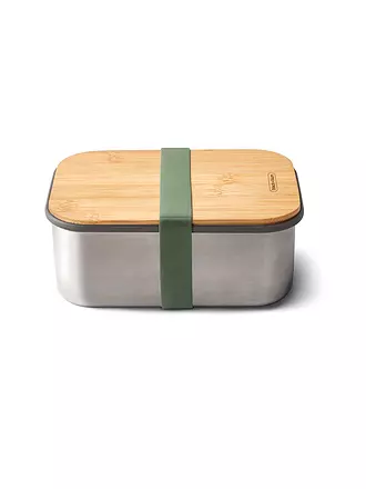 BLACK+BLUM | Frischhaltedose - Lunchbox gross 19x13,5cm Olive/Edelstahl | olive
