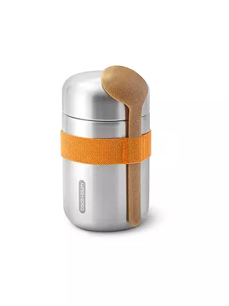 BLACK+BLUM | Thermosbehälter - Food Flask 400ml Olive/Edelstahl | orange