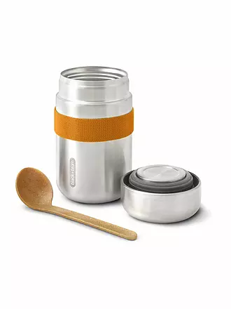 BLACK+BLUM | Thermosbehälter - Food Flask 400ml Olive/Edelstahl | orange