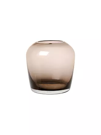 BLOMUS | Glas Vase LETA Small 11cm Tan | braun