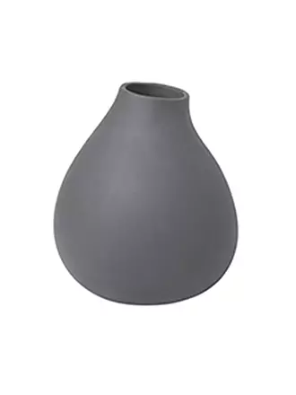 BLOMUS | Keramik Vase NONA 17cm Pewter | grau