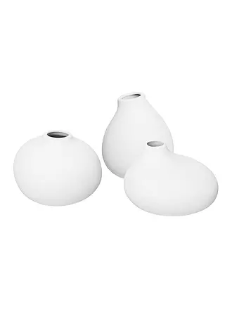 BLOMUS | Set Keramik Vasen NONA 3-teilig White | weiss