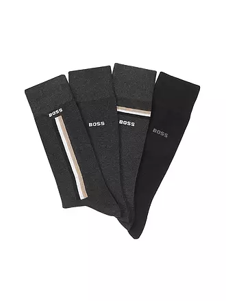 BOSS | Herren Geschenkset Socken 4er charcoal | grau