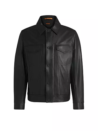 BOSS | Lederjacke JOCRUZ | schwarz