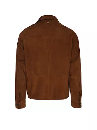 BOSS | Lederjacke | braun