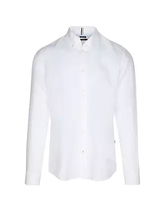 BOSS | Leinenhemd Slim Fit H-ROAN | hellblau