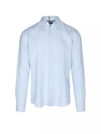 BOSS | Leinenhemd Slim Fit H-ROAN | hellblau