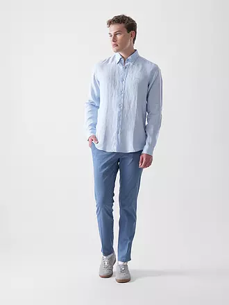 BOSS | Leinenhemd Slim Fit H-ROAN | hellblau