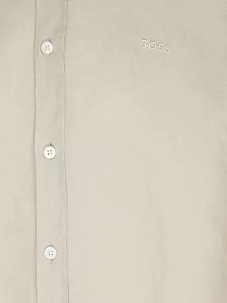BOSS | Leinenhemd Slim Fit H-ROAN | dunkelblau