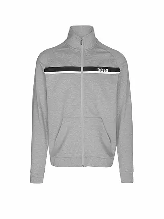 BOSS | Loungewear Sweatjacke | hellgrau