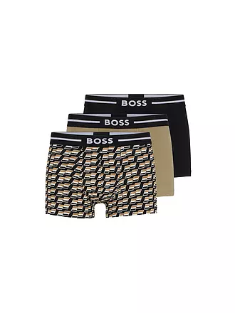 BOSS | Pants 3-er Pkg. schwarz olive gemustert | schwarz