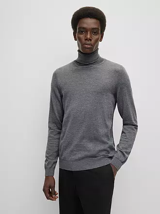 BOSS | Rollkragenpullover Slim Fit MUSSO | grün