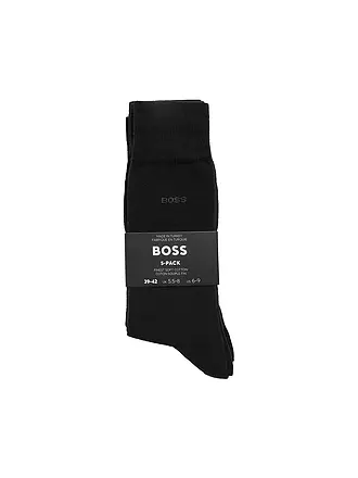 BOSS | Socken 5-Pkg black | 
