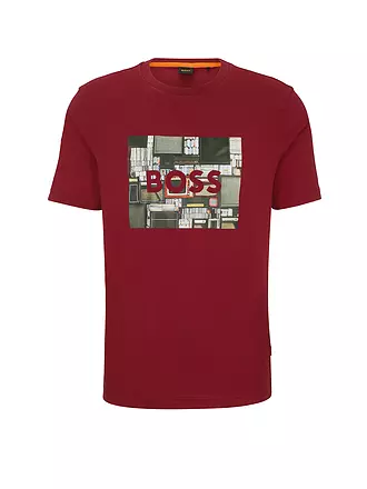 BOSS | T-Shirt TEEHEAVYBOSS | rot