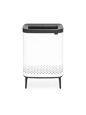 BRABANTIA | Wäschebox Bo 2x45l Weiss | schwarz