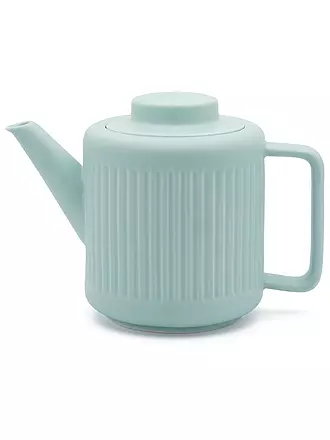 BREDEMEIJER |  Teekanne SKAGEN 1,2l Steingut Hellgrau | hellblau