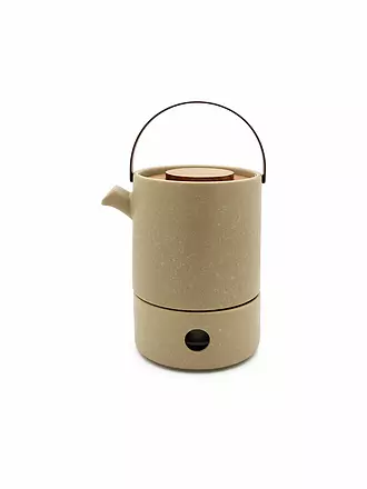 BREDEMEIJER | Tee Set UMEA 1,2l Lehmgrau/Bamg. | weiss