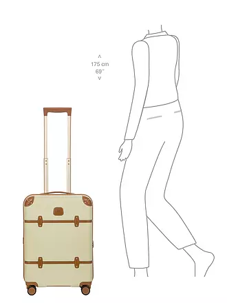 BRICS | Trolley hart BELLAGIO 55cm creme | beige